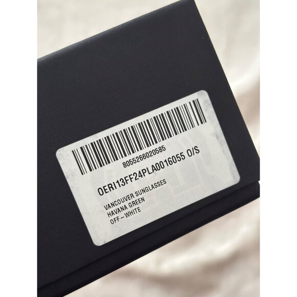 Off-White Tortoise Shell Rectangular Sunglasses main image 5